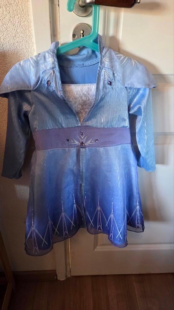 Disney verkleedjurk Elsa 3 jaar, Ophalen of Verzenden, Zo goed als nieuw, 104 of kleiner, Meisje