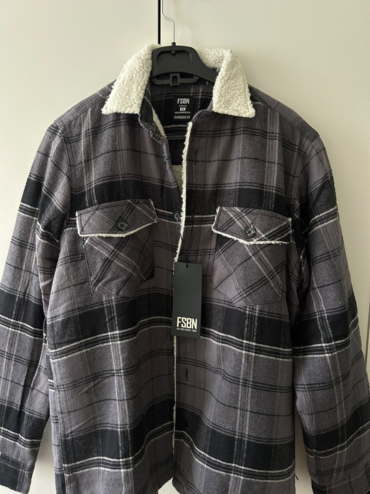 FSBN Gewatteerde Blouse - Nieuw met label - Maat XS, Ophalen, Nieuw, Grijs