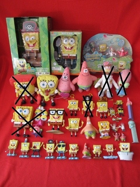 Figuur Spongebob, Patrick, Squidward / Octo, Verzamelen, Ophalen of Verzenden, Zo goed als nieuw
