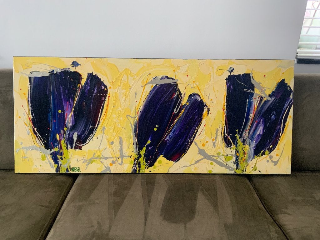 Tulpenschilderij Hassel, Ophalen, Oorspronkelijke maker, Zo goed als nieuw, Schilderij