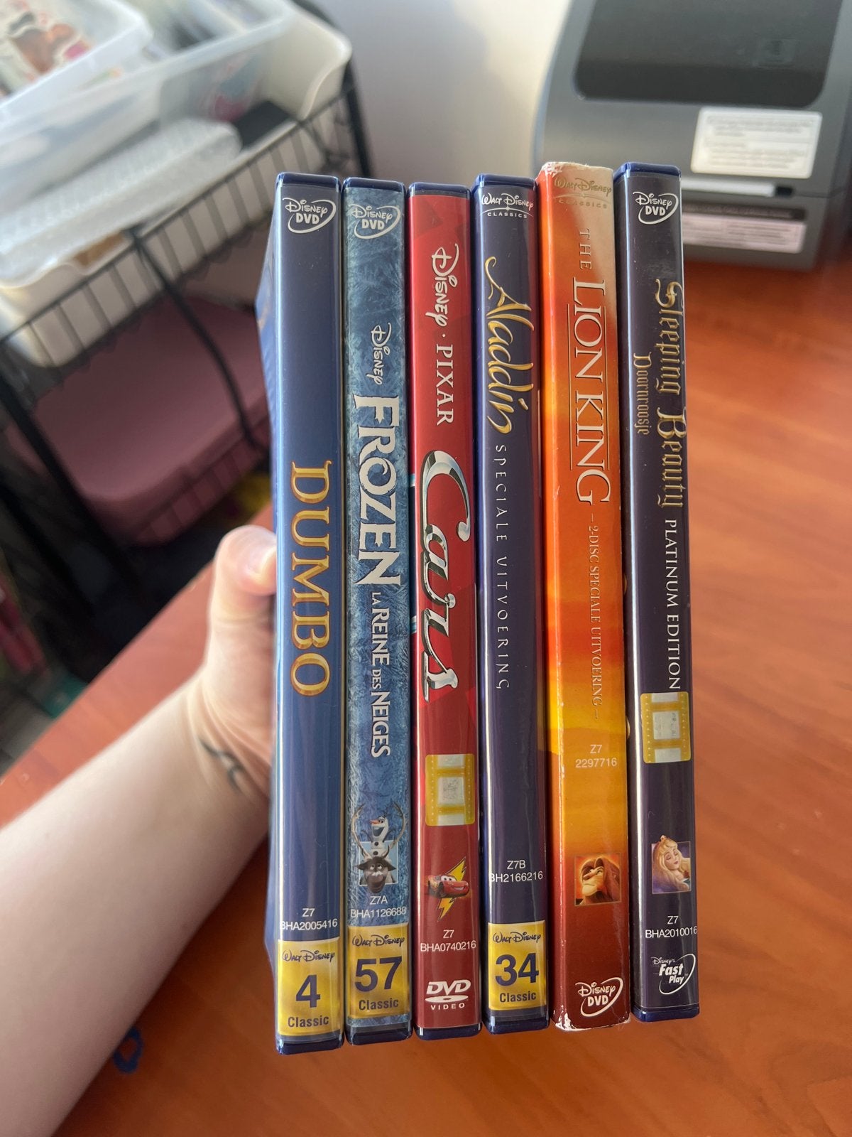 Disney DVD Collectie: Dumbo, Frozen, Cars, Aladdin, Lion Kin, Gebruikt, Animatie, Verzamelbox, Alle leeftijden