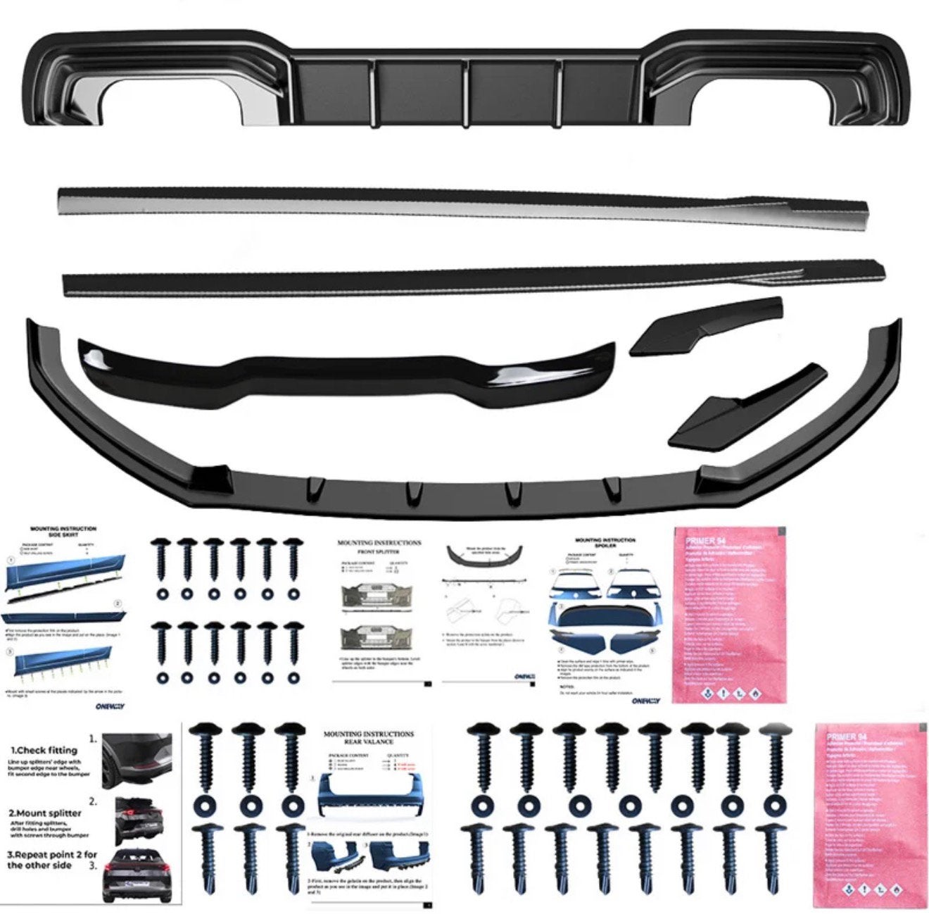 Oneway bodykit Audi S3 Sportback 8V Facelift 2016-2020, Ophalen of Verzenden