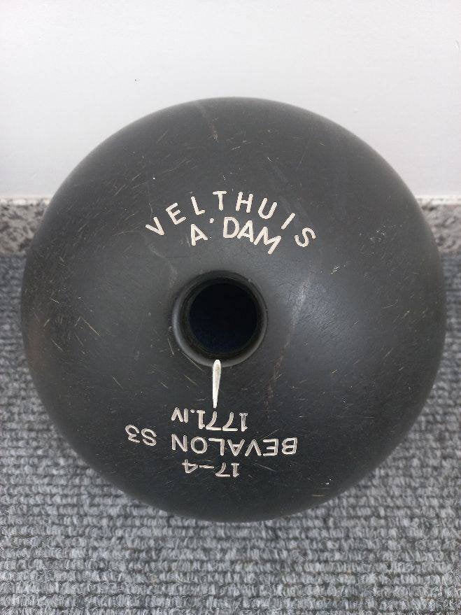 Kegelbal Bevalon 17-4  gewicht S3 Velthuis A:dam, Sport en Fitness, Bowlen, Ophalen, Gebruikt, Bal