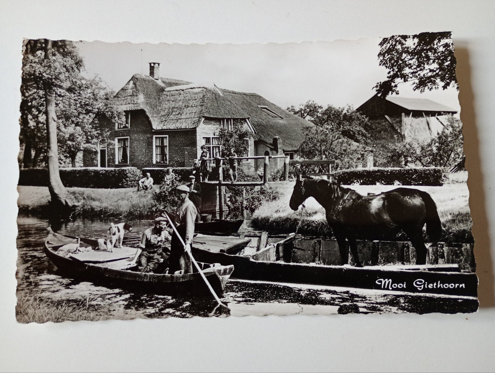 Giethoorn omstreeks 1960, Ophalen of Verzenden, 1960 tot 1980, Gelopen, Overijssel
