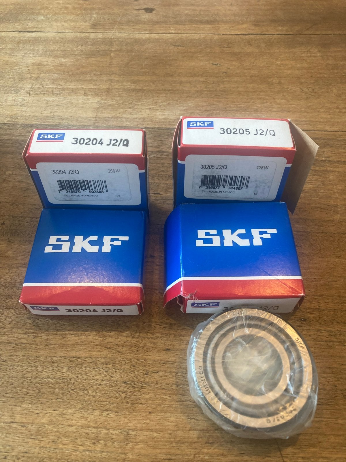 Nieuwe SKF Lagers: 2x 30204 J2/Q en 2x 30205 J2/Q, Ophalen of Verzenden, Nieuw