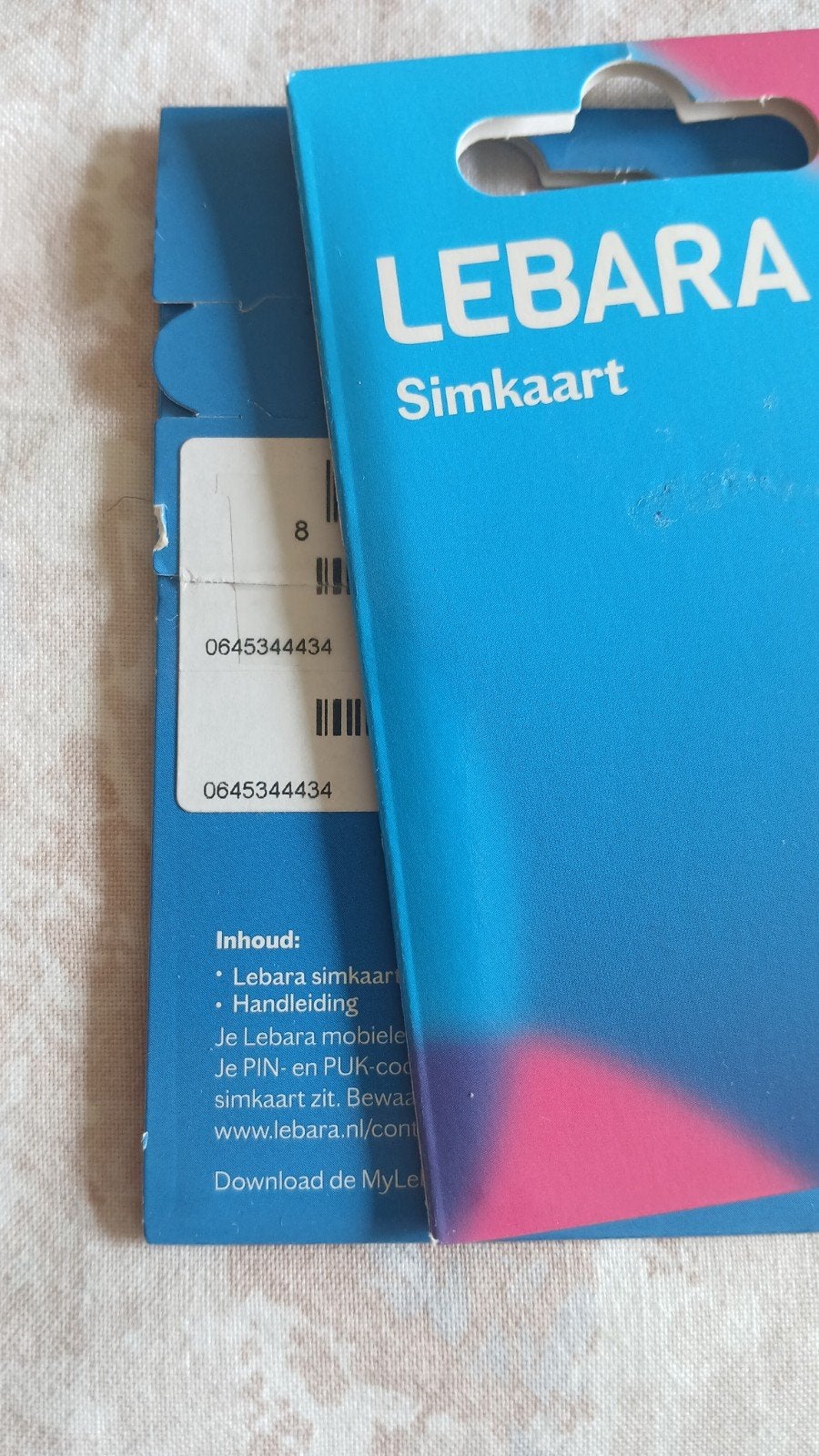 MOOI NUMMER LEBARA PREPAID 06-4534-4434, Ophalen of Verzenden, Nieuw, KPN, Simkaart