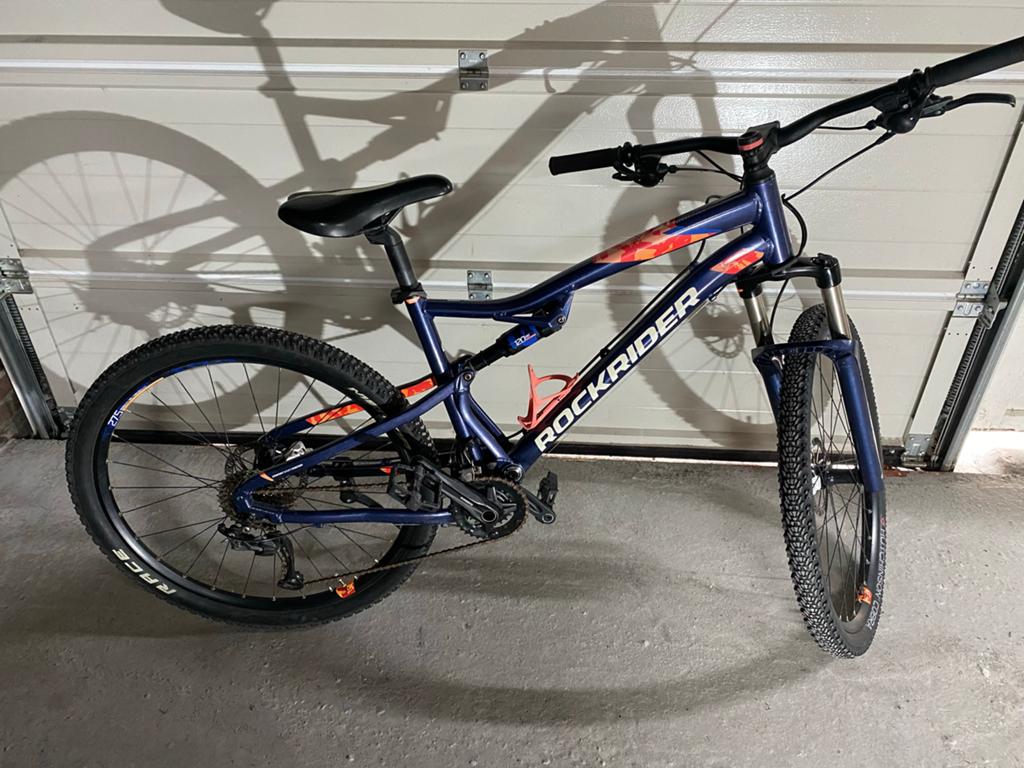 Rockrider ST 540 S Mountainbike Full Suspension Maat L, Fietsen en Brommers, Fietsen | Mountainbikes en ATB, Gebruikt, Schijfrem