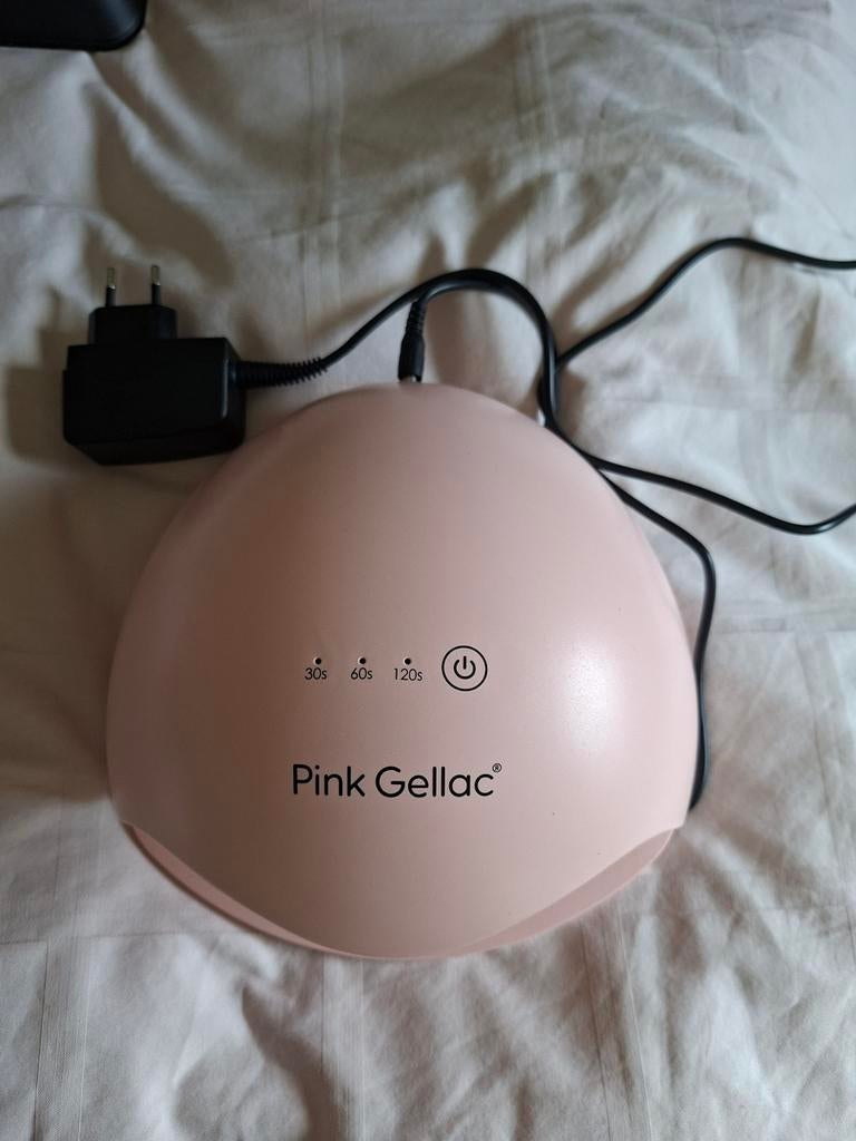 Pink Gellac Starterset met UV/LED Lamp en 4 kleuren, Ophalen of Verzenden, Zo goed als nieuw, Gehele gezicht