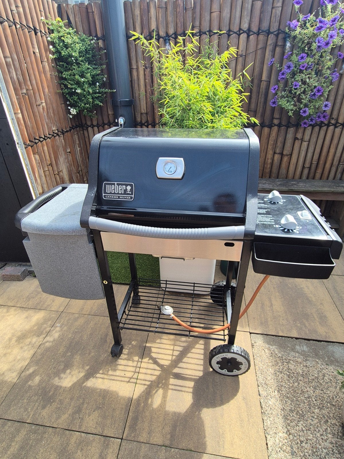 mooie Weber gas bbq, Tuin en Terras, Gasbarbecues, Ophalen, Zo goed als nieuw