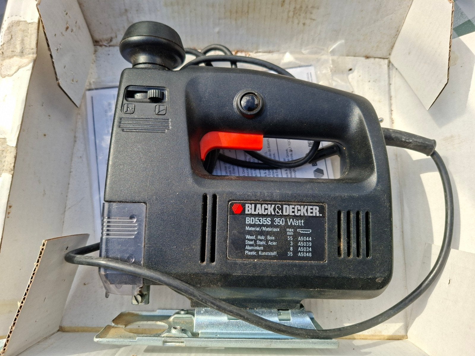 Black & Decker decoupeerzaag BD535S, Doe-het-zelf en Verbouw, Gereedschap | Zaagmachines, Ophalen, Gebruikt, Decoupeerzaag, Black en Decker