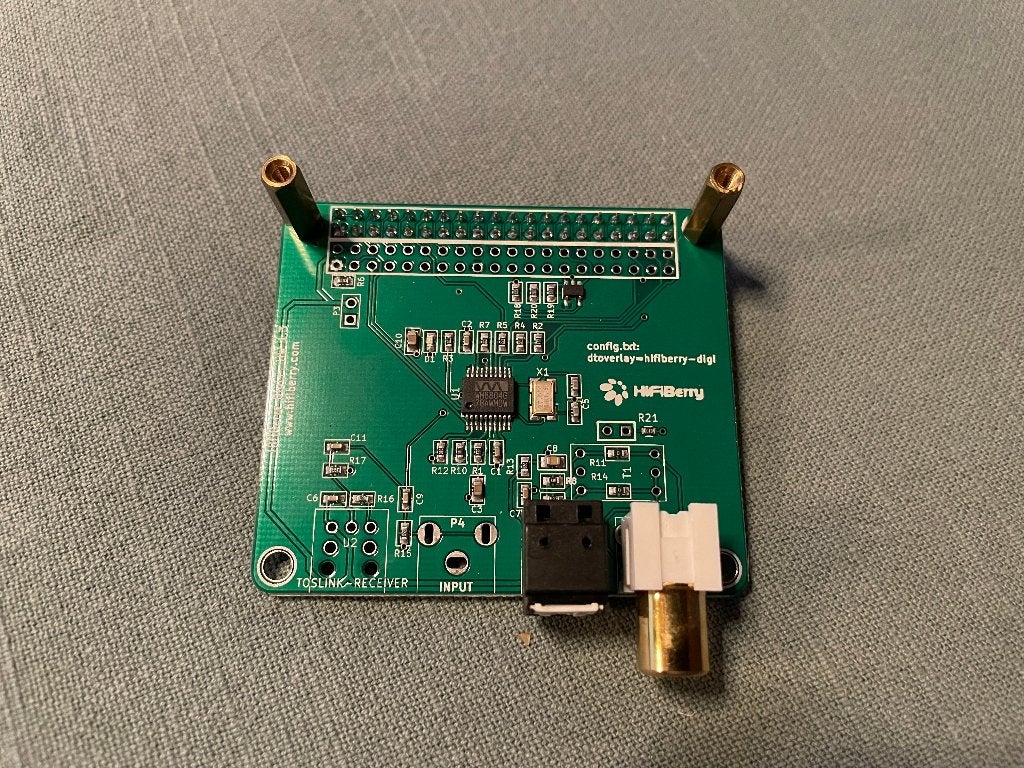 HifiBerry Digi+ (inclusief stalen behuizing), Hobby en Vrije tijd, Elektronica-componenten, Ophalen of Verzenden, Zo goed als nieuw