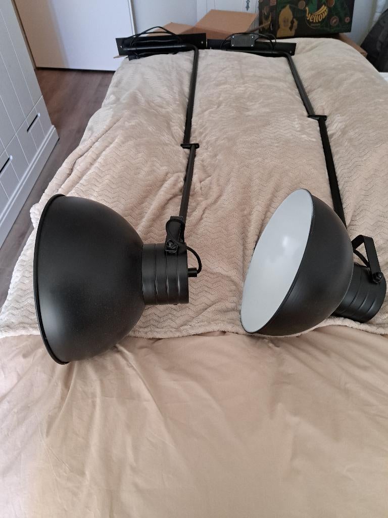 Industriele wandlampen, Huis en Inrichting, Lampen | Wandlampen, Ophalen, Zo goed als nieuw, Metaal, Industrieel