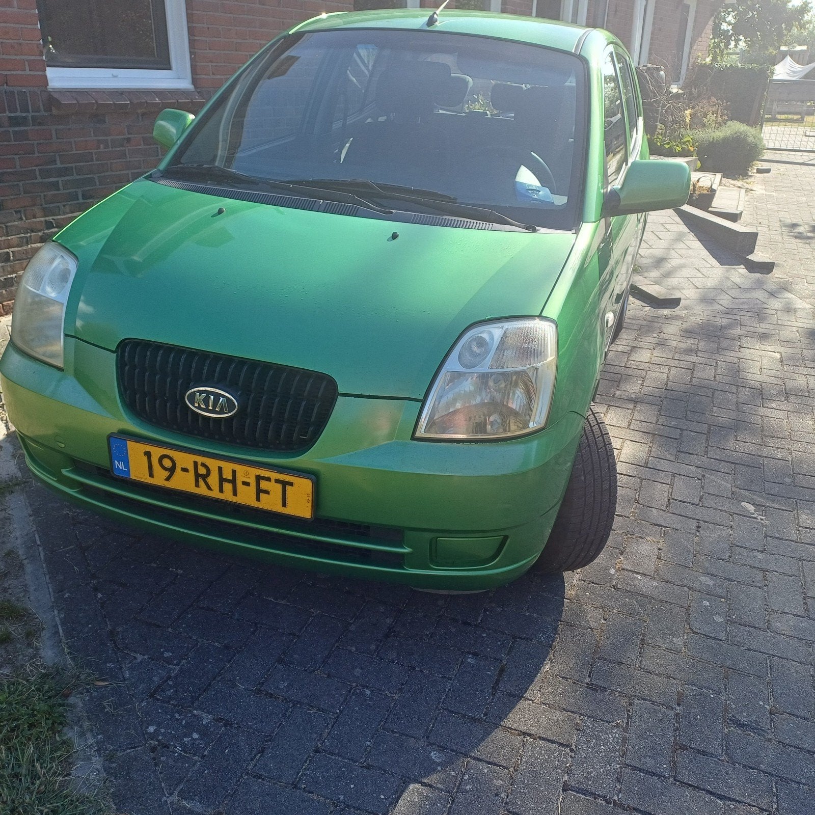Kia Picanto 1.0 2005 Groen, Auto's, Voorwielaandrijving, 836 kg, 31 €/maand, 4 cilinders