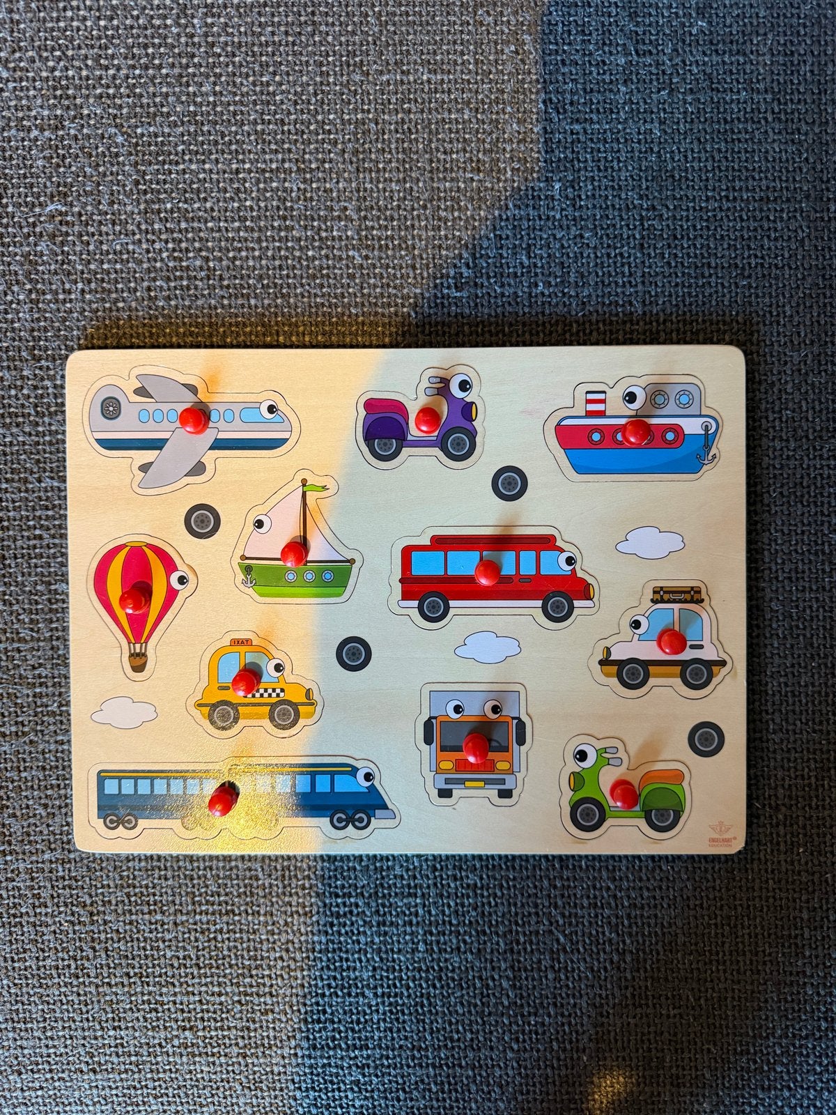 Houten voertuigen puzzel voor kinderen, Ophalen of Verzenden, Gebruikt, Overige typen