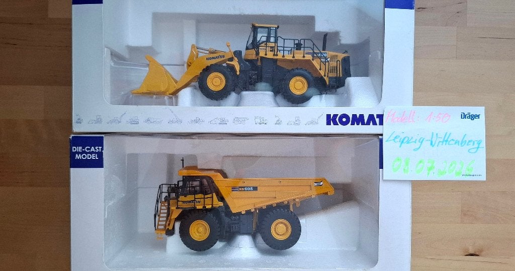 KOMATSU Set, Ophalen of Verzenden, Zo goed als nieuw, Bus of Vrachtwagen, NZG