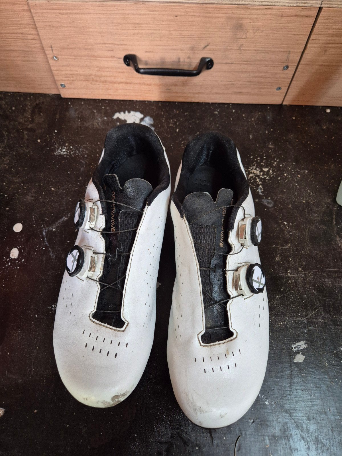 Northwave fietsschoenen - Wit - Maat 44, Gebruikt, Heren, Schoenen, Overige maten