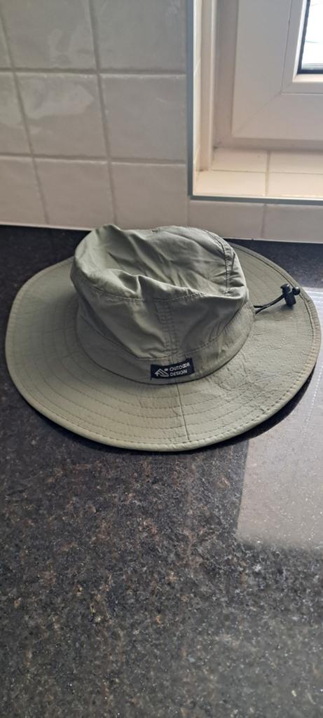 Dorfman pacific co. Safari Hoed - Olijfgroen - Large, Hoed, One size fits all, Zo goed als nieuw, Ophalen