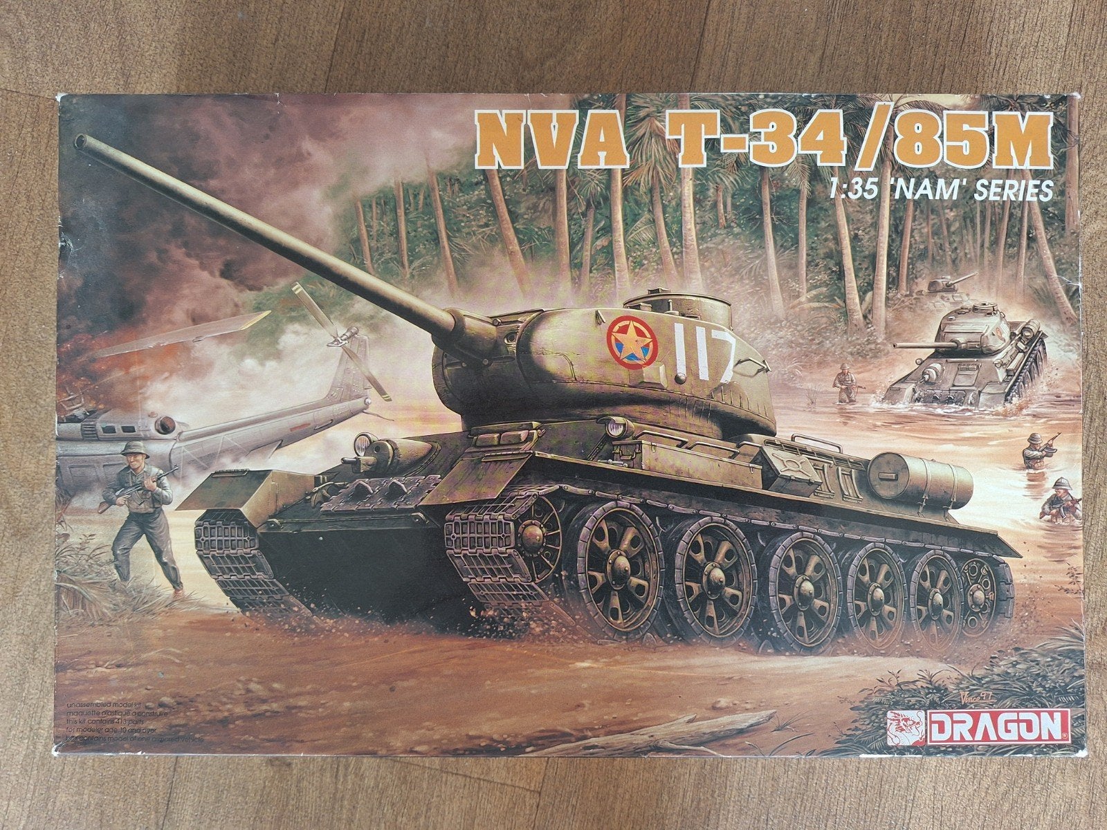 Dragon T34/85M Vietnam modelbouwdoos - Nieuw in doos, Overige merken, Tank, 1:32 tot 1:50, Nieuw
