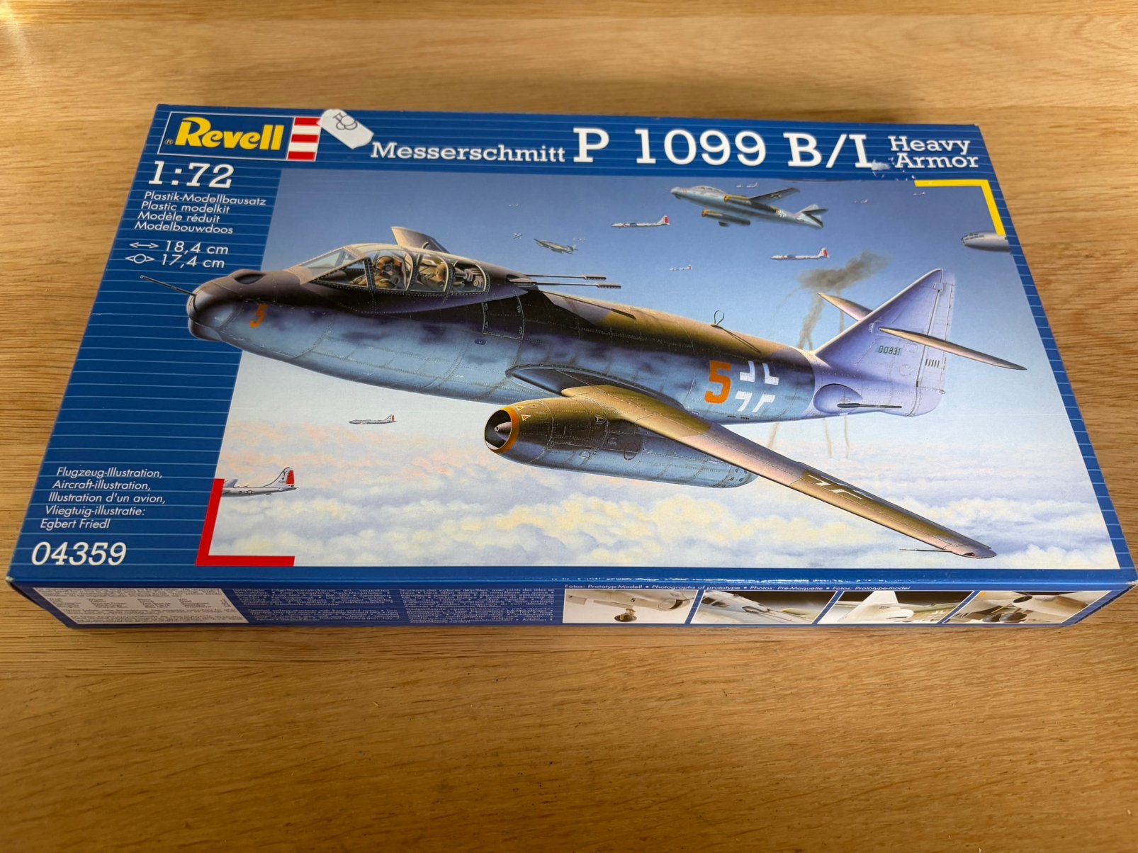 Revell messerschmitt P 1099 B/I heavy armor 1:72 04359, Ophalen, Revell