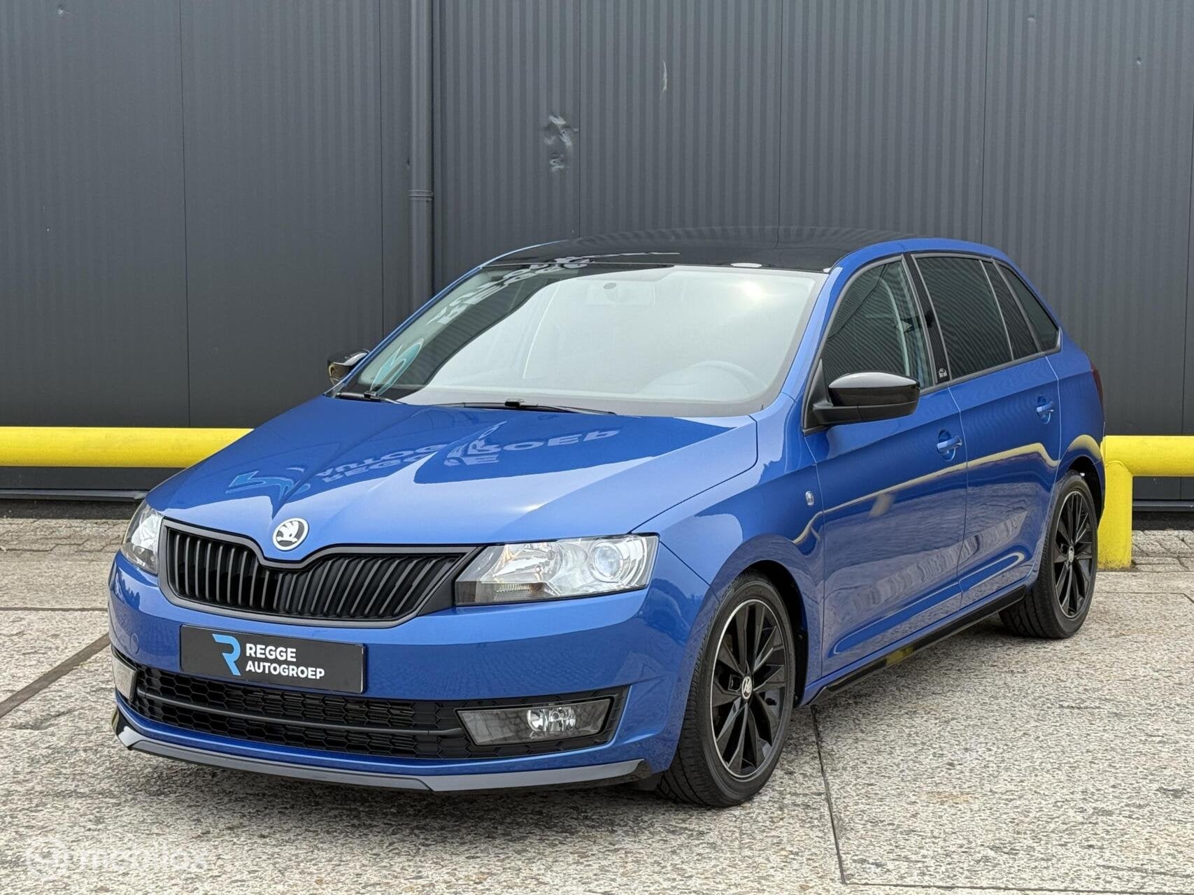 Skoda Rapid Spaceback 1.2 TSI Monte Carlo PANORAMADAK, Auto's, Voorwielaandrijving, 86 pk, 4 cilinders, Blauw