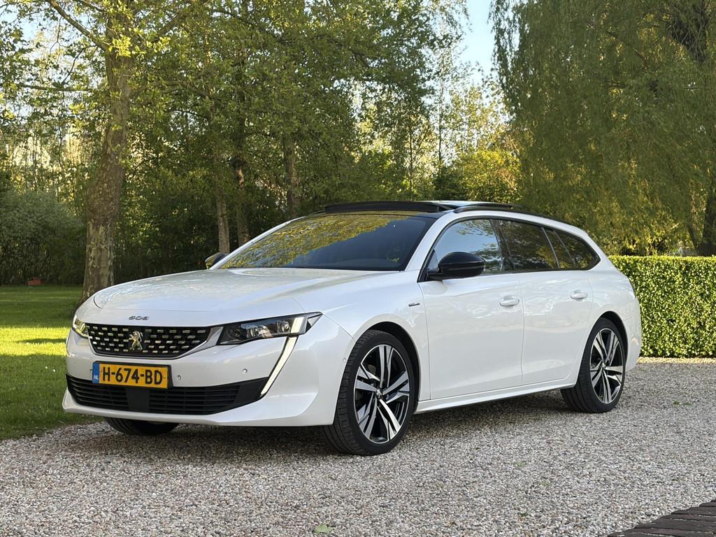Peugeot 508 SW HDi Aut 8 GT Line *Frisse Auto*Leuke Opties*, 745 kg, Gebruikt, 4 cilinders, Leder en Stof