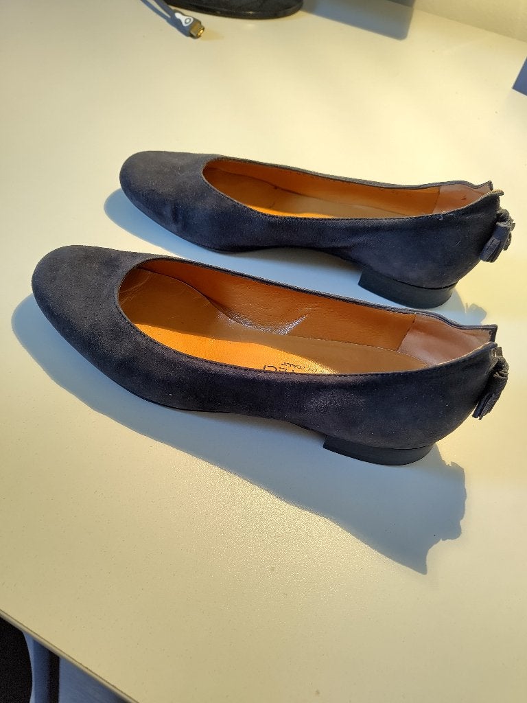 schoenen, Kleding | Dames, Ophalen, Schoenen met lage hakken, Blauw, Zo goed als nieuw