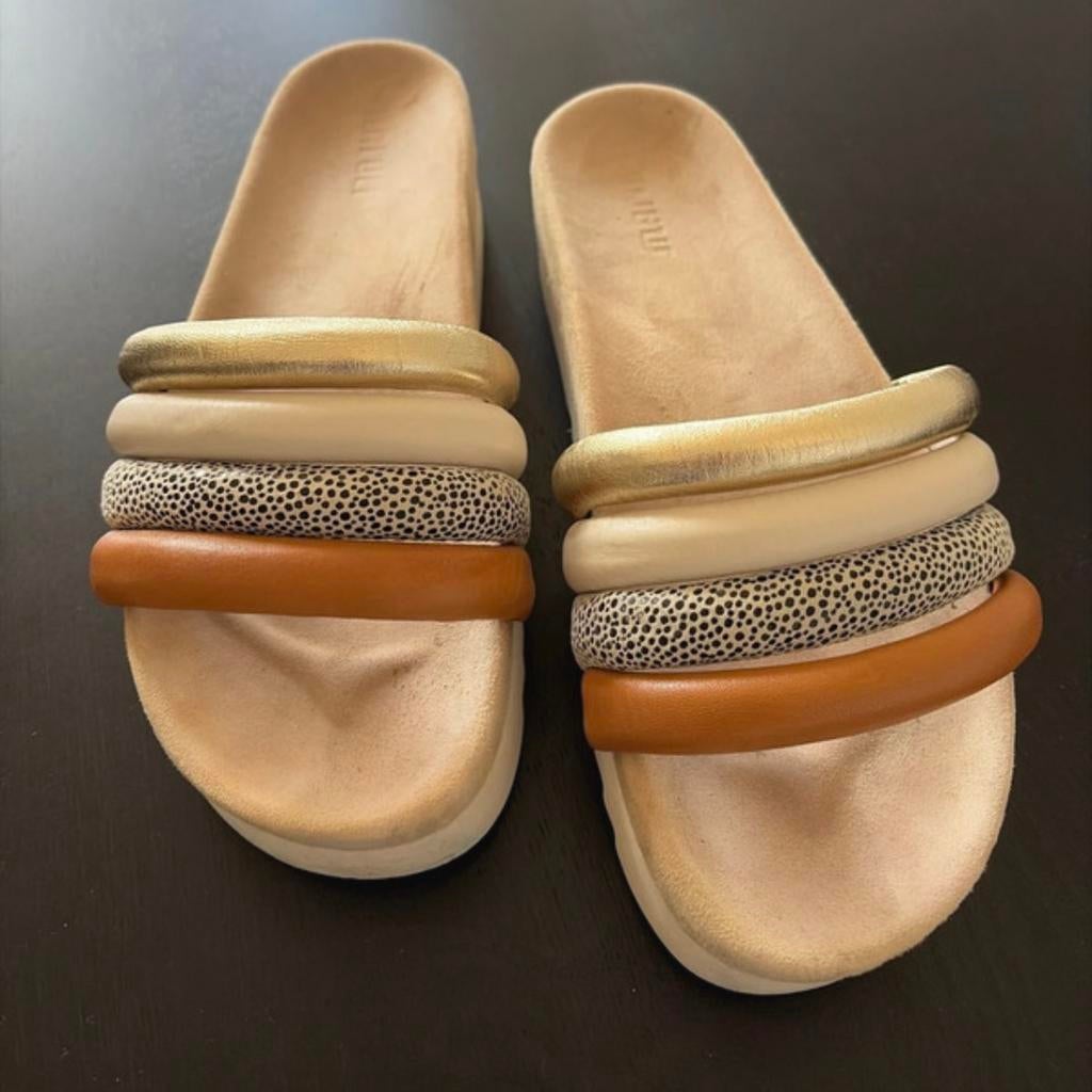 Maruti leren slippers nieuwstaat 38, Overige kleuren, Verzenden, Instappers, Zo goed als nieuw