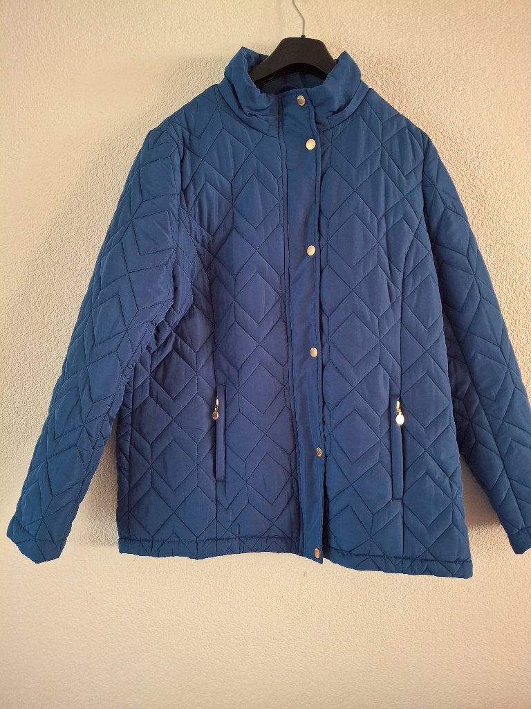 Nieuwe Winterjas, Kleding | Dames, Blauw, Maat 42/44 (L), Ophalen of Verzenden, Onbekend