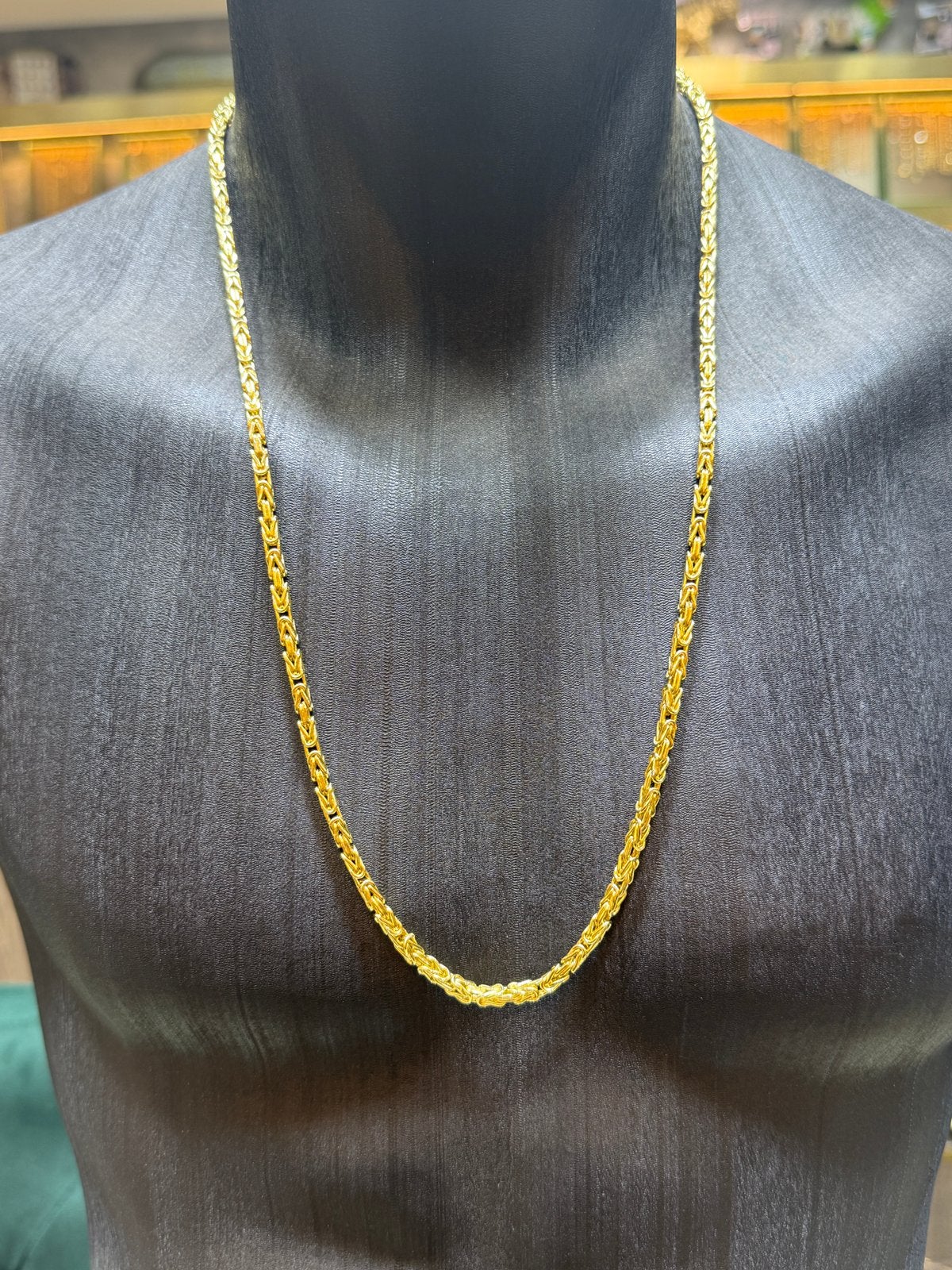 18KT Goud - 40.2 Gram - Ketting - KONING - Herenketting, Ophalen, Nieuw, Goud