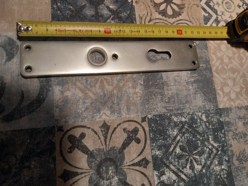 te koop gevraagd langschild (20 cm) deurbeslag Nemef, Ophalen of Verzenden, Gebruikt, Overige typen