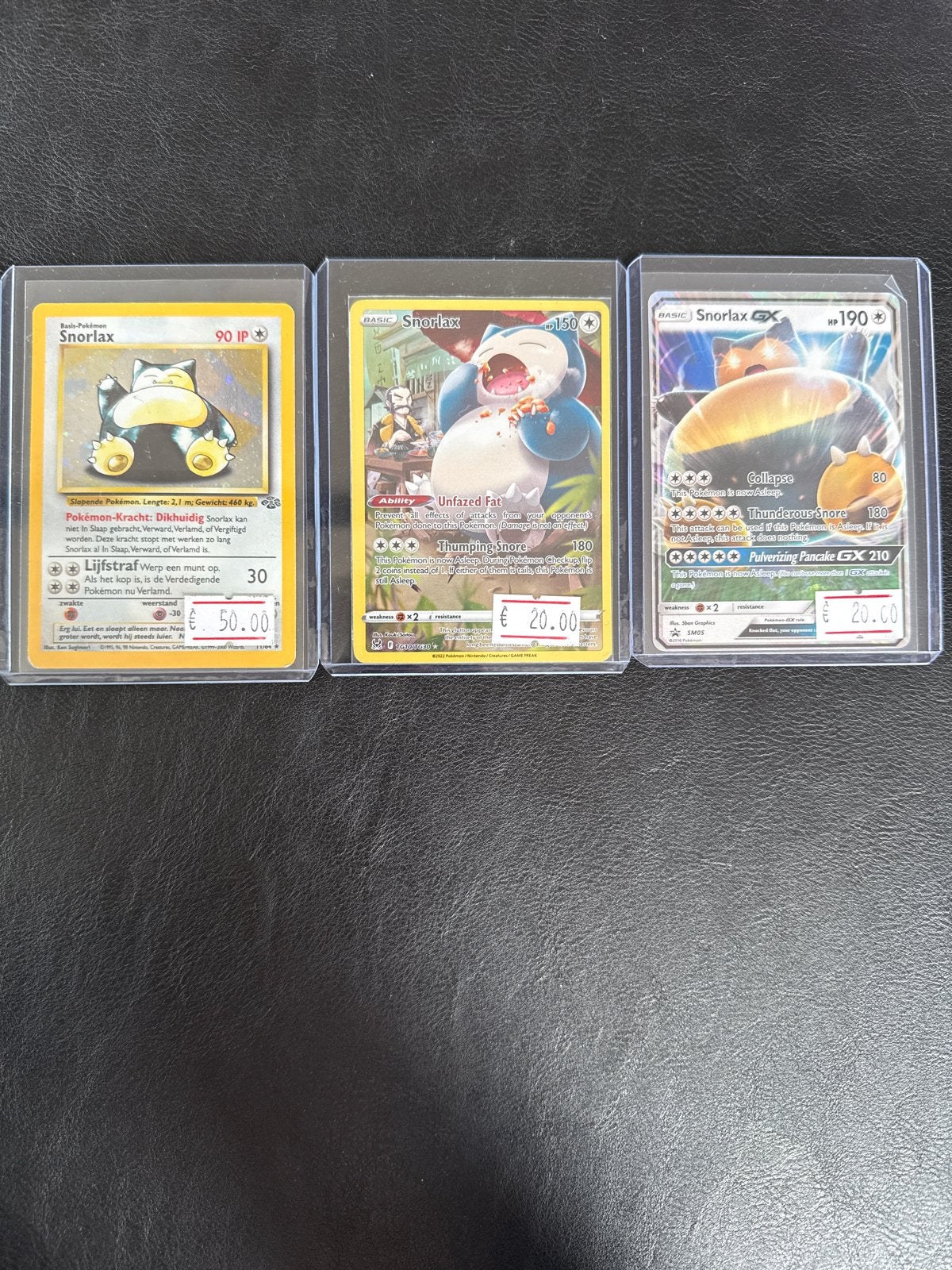 3x Snorlax Pokémon kaarten: Holo, TG en GX Promo, Hobby en Vrije tijd, Verzamelkaartspellen | Pokémon, Ophalen of Verzenden, Gebruikt