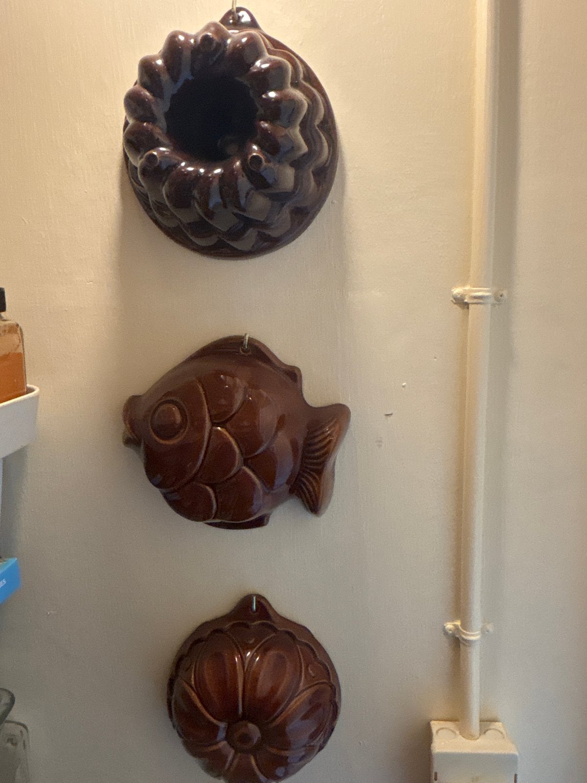 Set van 3 Vintage Keramische Puddingvormen, Ophalen of Verzenden