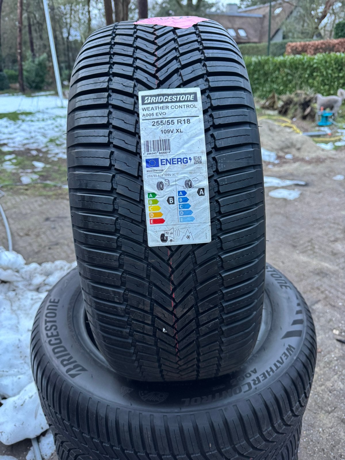 255.55.18 109 XL 4 X Bridgestone all season (4 seizoen) NEW!, Auto-onderdelen, Banden en Velgen, Ophalen, 18 inch, 255 mm, Nieuw