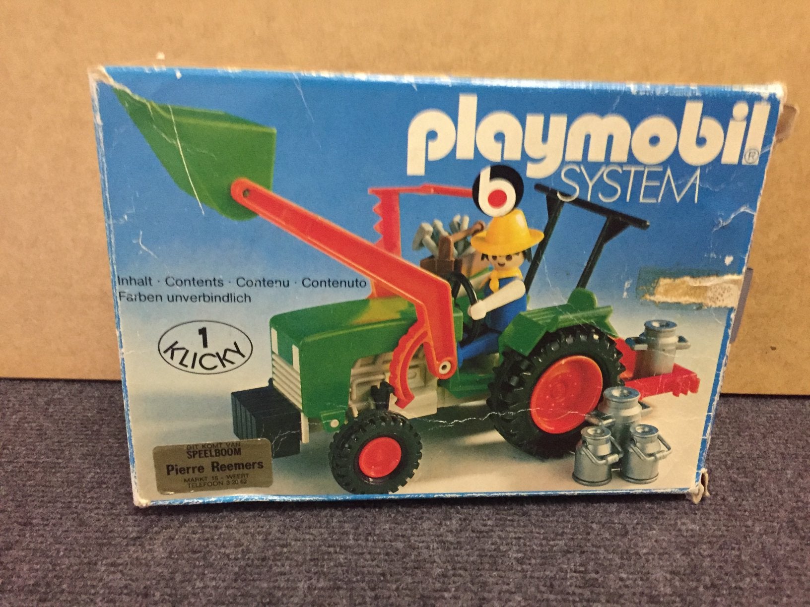Te koop playmobil Traktor met kar, ploeg en wals, Ophalen of Verzenden, Gebruikt, Complete set, Voertuig