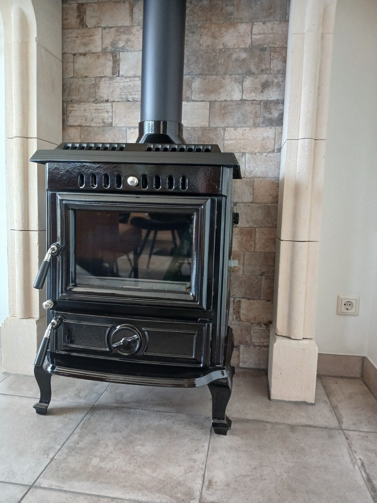 Nette Olymberyl Hout/Cv kachel. Houtkachel Cv  warmwater., Ophalen, Gebruikt, Houtkachel, Vrijstaand