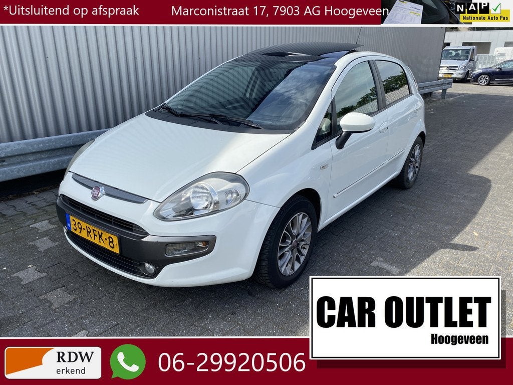 Fiat Punto Evo 1.3 M-Jet Dynamic Clima, Leer, Stoelvw, Pano,, Auto's, Fiat, Bedrijf, Te koop, Punto EVO, ABS, Airbags, Airconditioning