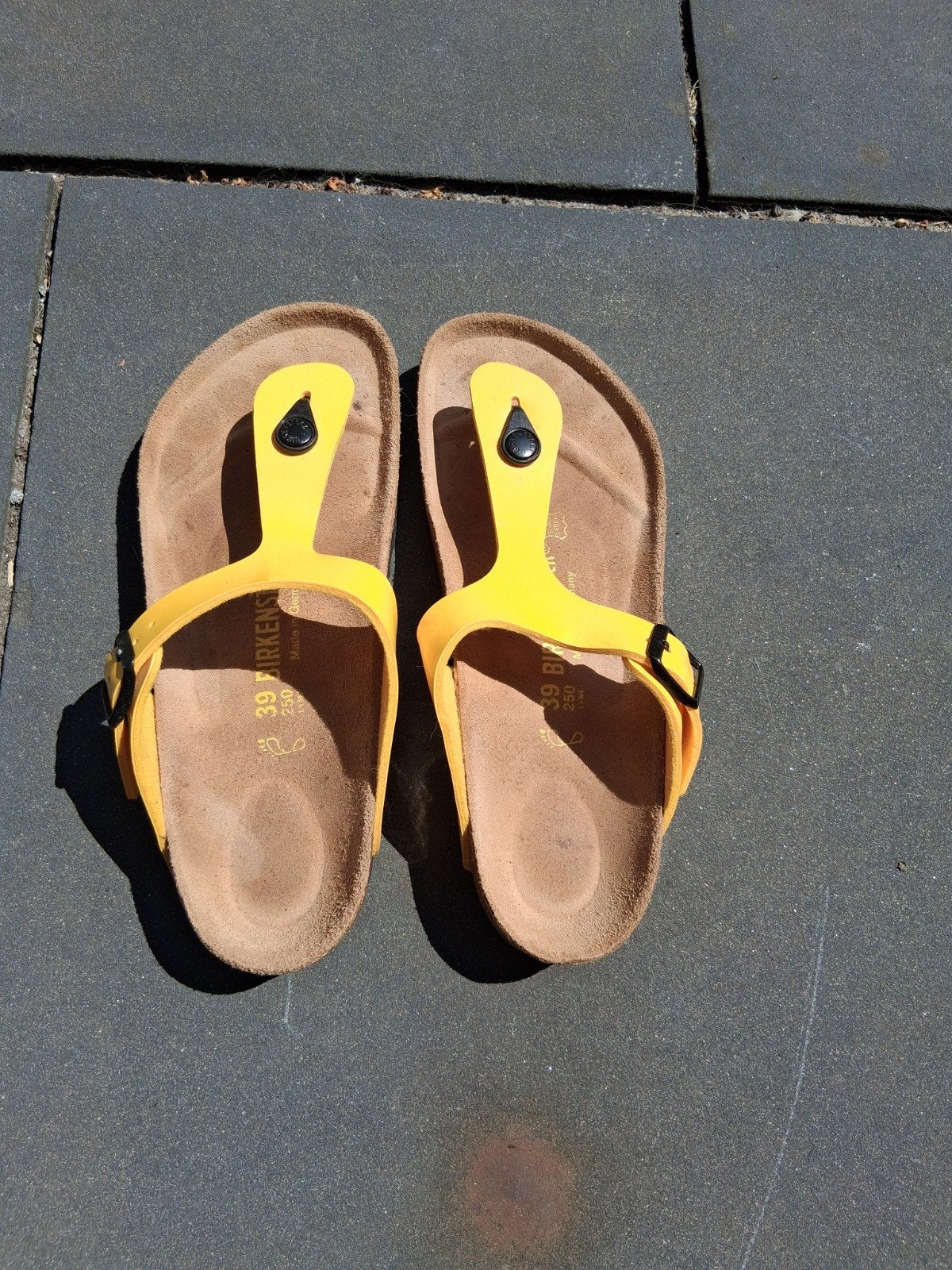 Birkenstock Gizeh teenslippers - Geel - Maat 39, Slippers, Verzenden, Geel, Nieuw