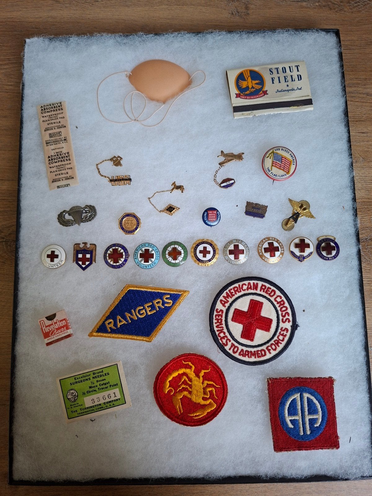 WW2 US ARC/patches/etc., Ophalen of Verzenden, Amerika, Embleem of Badge