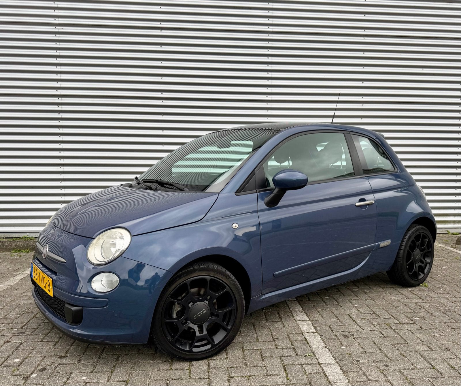 Fiat 500 TwinAirPlus | Airco | LM Velgen | Half leder | Pano, Auto's, Voorwielaandrijving, Euro 5, 86 pk, Zwart