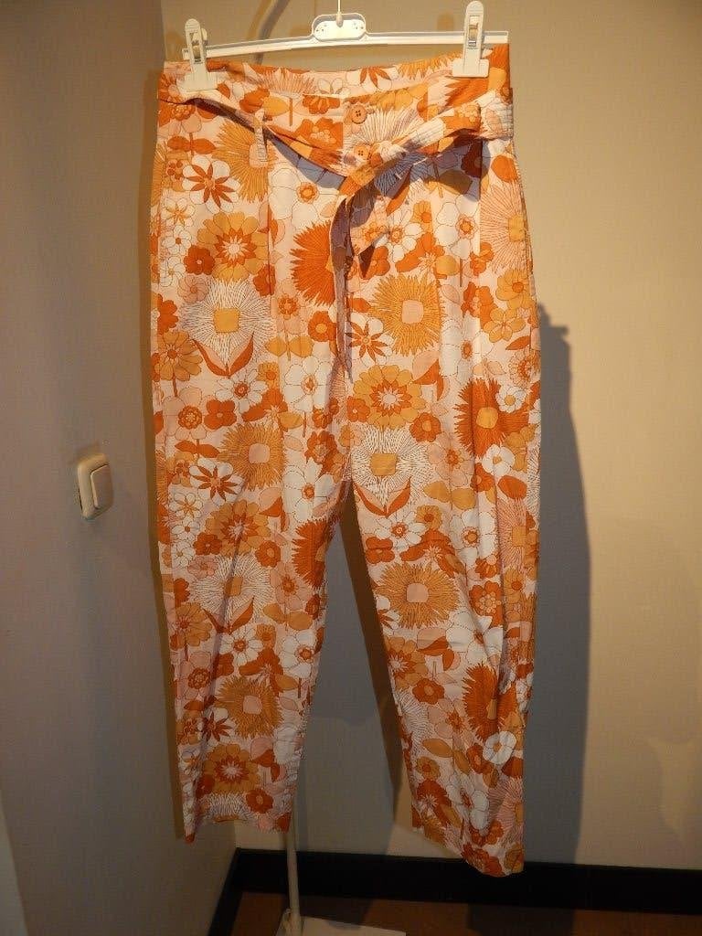 Antik Batik vintage look broek bloemen soort harem look 38