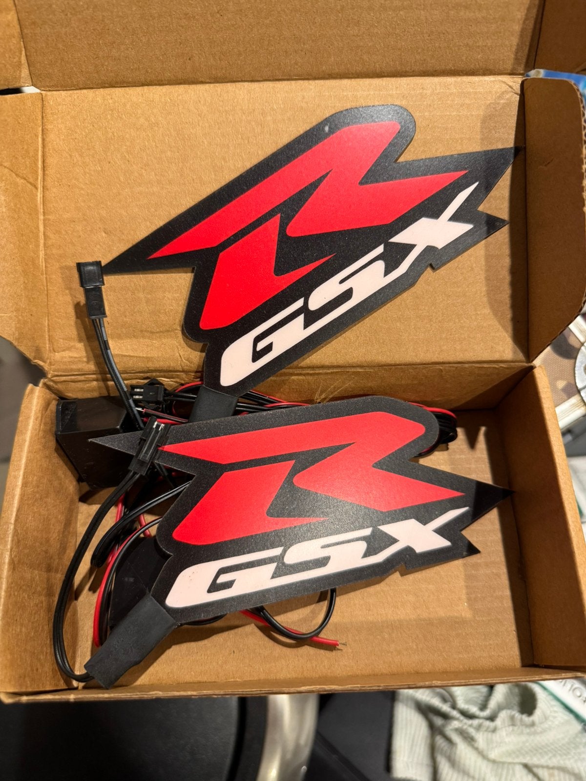 Te Koop - Suzuki GSXR led embleem verlichting, Ophalen of Verzenden, Gsxr, Gsxr, Gsxr