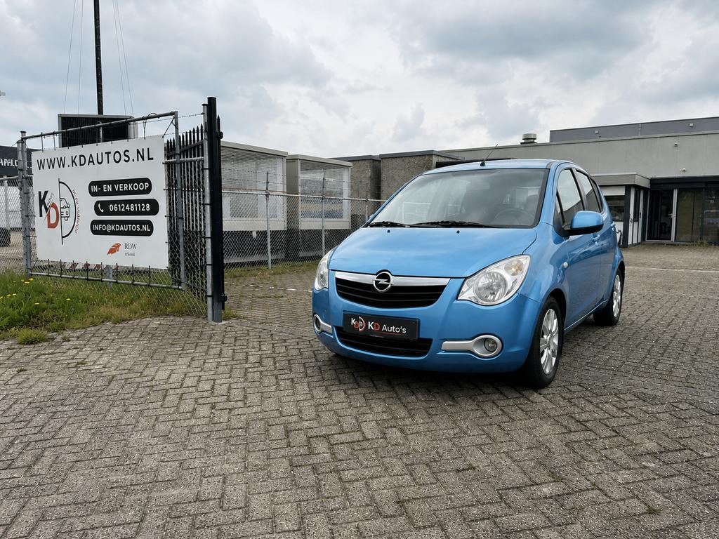 Opel Agila 1.2 16V 2009 Blauw, Auto's, Opel, Voorwielaandrijving, Stof, 40 €/maand, 4 cilinders