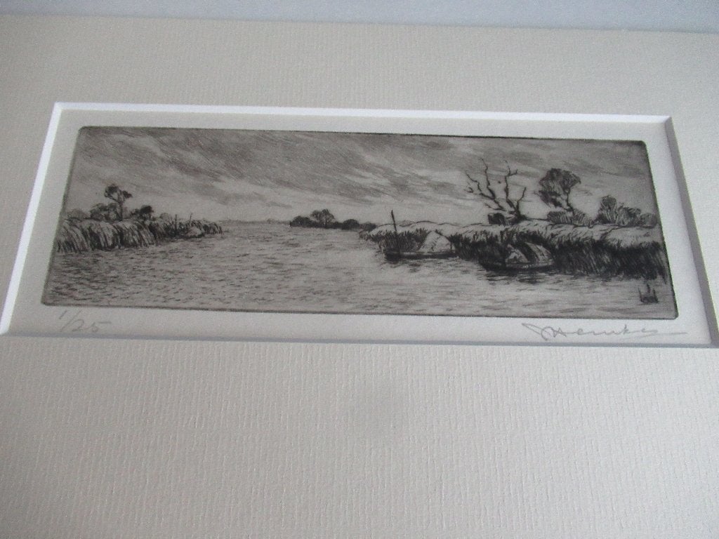 Johan Hemkes, Met monogram, Ophalen of Verzenden, Flora en Fauna, 20 cm