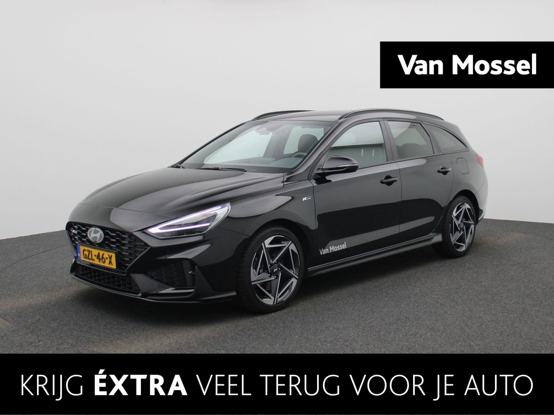 Hyundai i30 Wagon 1.5 T-GDi MHEV N Line | Stoelverwarming |, Auto's, Hyundai, 12 maanden, 4 cilinders, 610 kg, Zwart