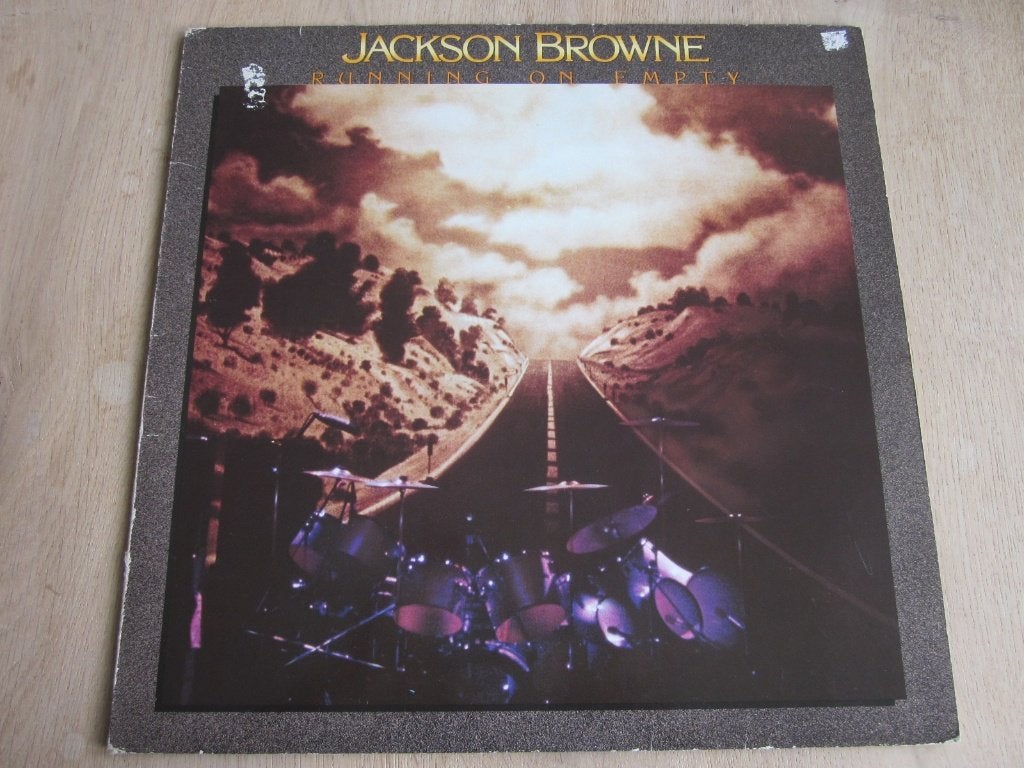 Elpee Jackson Browne - Running on empty, Cd's en Dvd's, Vinyl | Pop, LP, Fotohoes, Zo goed als nieuw, 12 inch