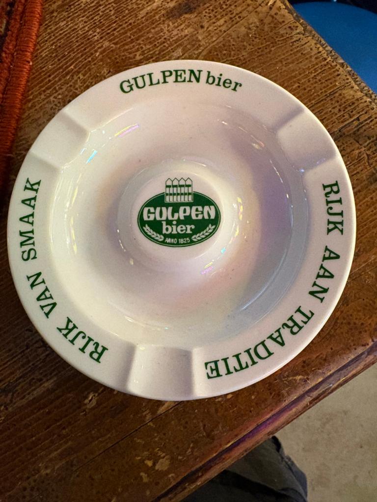 Gulpen bier asbak, Verzamelen, Ophalen of Verzenden, Zo goed als nieuw, Asbak