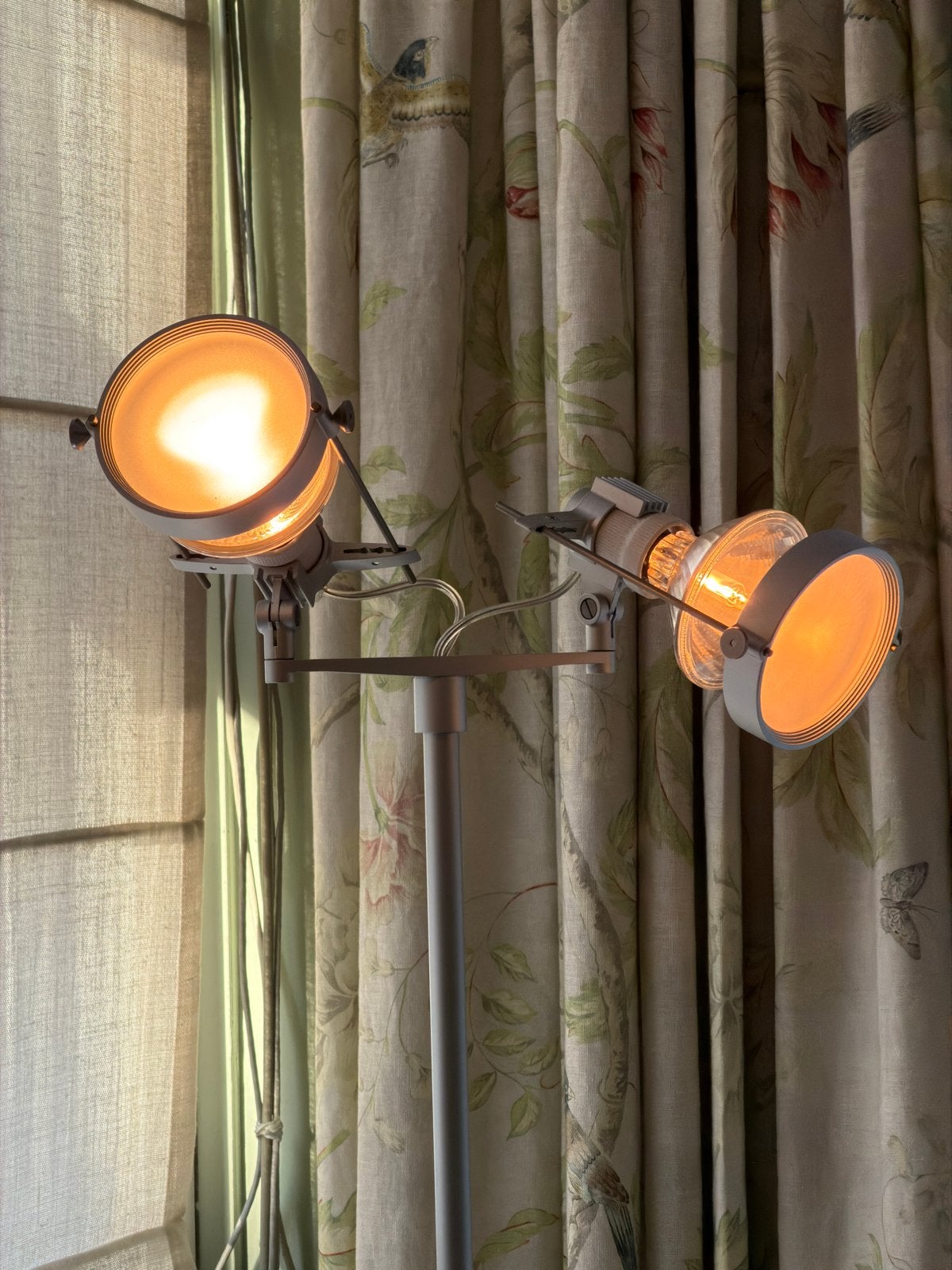 Lucitalia Floorlamp with two adjustable spots, Gebruikt, Overige fittingen, Ophalen of Verzenden, Metaal