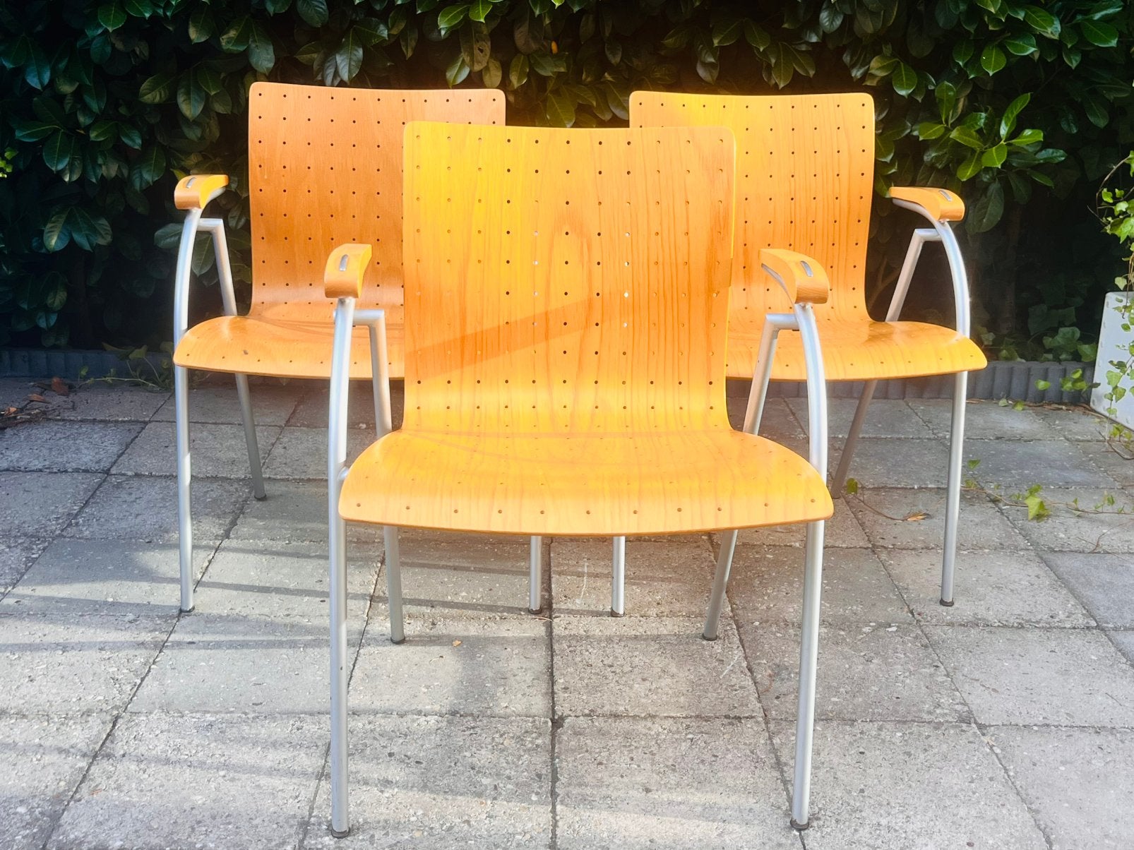 Set van 3 prachtige Thonet S570 stoelen, Ophalen of Verzenden, Zo goed als nieuw, Bruin