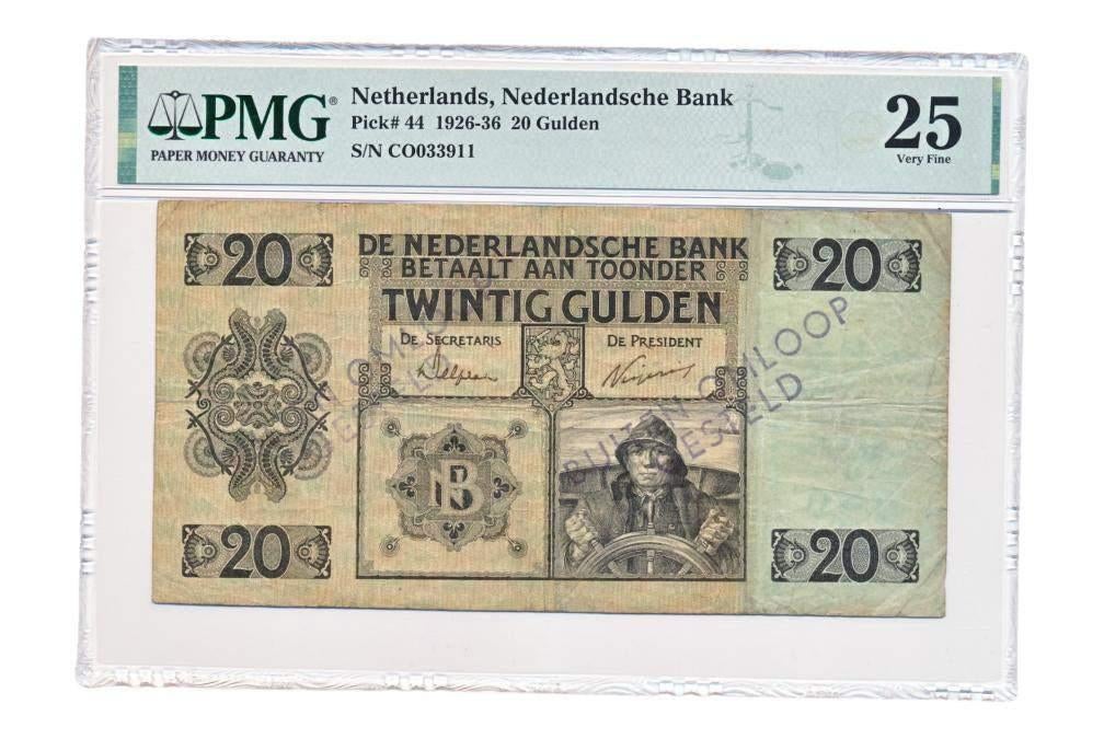 Nederland 20 Gulden 1926-1936  PMG25 Buiten omloop gesteld