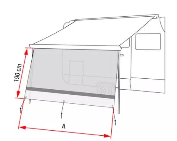 Fiamma Sunview XL Grey 300, Ophalen, Zo goed als nieuw